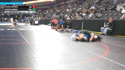 140 lbs Round Of 32 - Chloe Nichols, Gilroy (CC) vs Kaitlyn Krenz, Poway (SD)