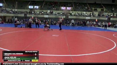 90 lbs 3rd Place Match - Brooks Halverson, RT Elite vs Knox Nolan, Big Game Wrestling Club