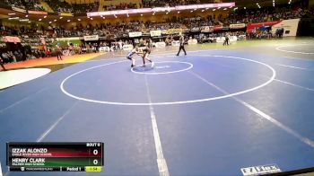 119 lbs Champ. Round 1 - Izzak Alonzo, Eagle River High School vs Henry Clark, Palmer High School