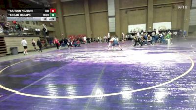 144 lbs Quarterfinal - Logan Milsaps, College Park vs Carson Neubert, Luxemburg-Casco