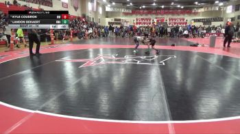 70 lbs Semifinal - Landon Bekaert, Heartland Wrestling Academy vs Kyle Coudron, Monticello Warriors