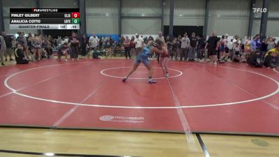 125 lbs Quarterfinal - Finley Gilbert, Clearfield vs Analicia Cotto, Loysville