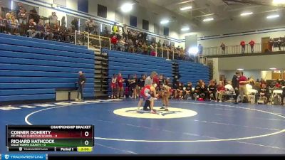 113 lbs Quarterfinals (8 Team) - Richard Hathcock, Oglethorpe County vs Conner Doherty, Mt. Pisgah Christian School