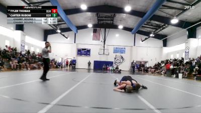 JH 106 lbs Champ. Round 1 - Tyler Thomas, East Central JH vs Carter Rubom, Ocean Springs JH