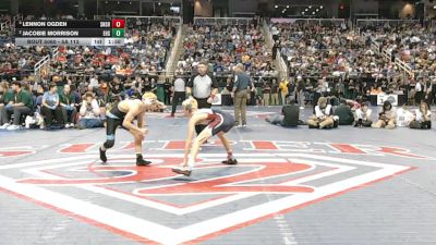 5A 113 lbs Semifinal - Lennon Ogden, Southern Nash vs Jacobie Morrison, Enka High School