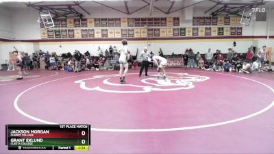 157 lbs 1st Place Match - Jackson Morgan, Chabot College vs Grant Eklund, Cuesta College