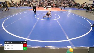 52 lbs Round Of 16 - Kohen White, Panther Youth Wrestling vs Micah Rizzo, Team Conquer Wrestling