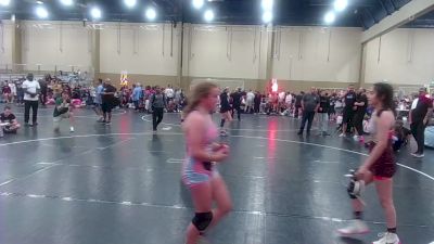 130 lbs Final - Christina Borgmann, RPA Head Hunters vs Sarah Branch, Not Plain Jane's - Pink