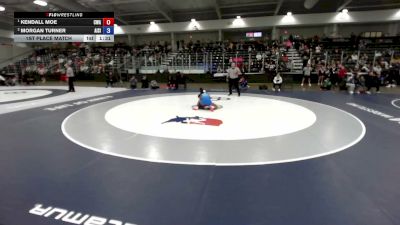 115 lbs 1st Place Match - Kendall Moe, Contenders Wrestling Academy vs Morgan Turner, All I See Is Gold Academy