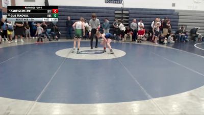 90 lbs Champ. Round 2 - Gus Jakovac, Homedale Wrestling Club vs Cade Mueller, Southern Idaho Training Center