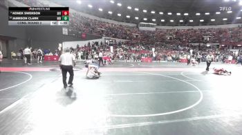 130 lbs Cons. Round 2 - Konek Swenson, Sugar River/Nazar Training vs Jameson Clark, Nekoosa