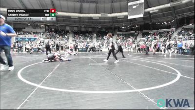 100 lbs Consi Of 8 #1 - Tidus Daniel, Hilldale Youth Wrestling Club vs Kardyn Prasch, Harrah