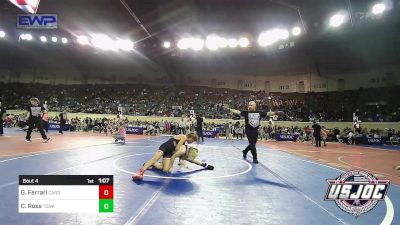 73 lbs Round Of 16 - Gino Ferrari, Cardinal Wrestling Club vs Cooper Ross, Tonkawa Takedown Club