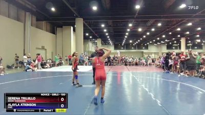 100 lbs Round 1 - Serena Trujillo, Bison Takedown vs Alayla Atkinson, PWC