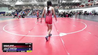 131 lbs Cons. Round 10 - Ashley Whetzal, Missouri Valley College vs Shelby Kemp, William Jewell College