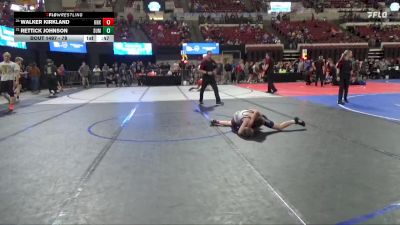 78 lbs Cons. Round 4 - Walker Kirkland, Glasgow Wrestling Club vs Rettick Johnson, Fergus Wrestling Club