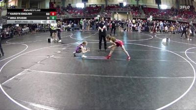 73 lbs Champ. Round 1 - Karsyn English, Randolph vs Bria Stusse, Battle Creek