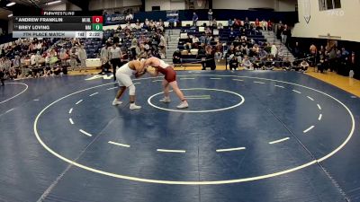 285 lbs 7th Place Match - Andrew Franklin, Muhlenberg vs Brey Loving, Marymount