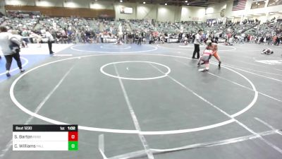 109 lbs Quarterfinal - Samuel Barton, Roseburg Mat Club vs Carter Williams, Fallon Outlaws WC