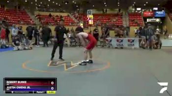 132 lbs Cons. Round 3 - Robert Burke, OK vs Justin Owens Jr., NM