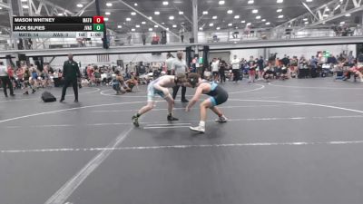 132 lbs Quarterfinals (8 Team) - Mason Whitney, Mat Assassins Black vs Jack Silfies, JV All Stars