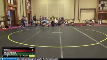 170 lbs Quarterfinals (8 Team) - Frank Romeo, Southern/Triumph vs CJ Betz, Team Gotcha