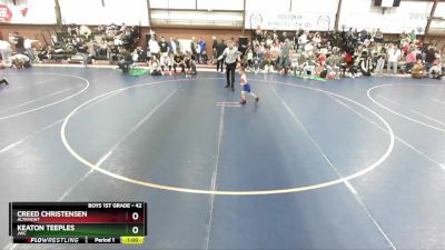 42 lbs Quarterfinal - Keaton Teeples, JWC vs Creed Christensen, Altamont