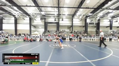 105 lbs Cons. Round 4 - Srimeenakshi Arul, Rocklin vs Maia Faith Cornejo, Inderkum