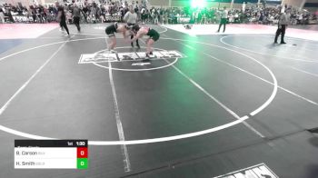 156 lbs Semifinal - Brayden Carson, Silverback WC vs Harrison Smith, Gold Rush Wr Acd