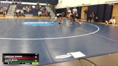 174 lbs Finals (2 Team) - Austin Brass, Messiah vs Christian Tesnow, Ohio Wesleyan