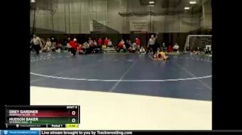 85 lbs Round 3 (6 Team) - Hudson Baker, Wyoming Gold vs Drey Gardner, Nebraska Silver