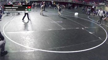 95 lbs Quarterfinal - Brayden Stec, Valentine Wrestling Club vs Easton Arehart, Neligh Oakdale