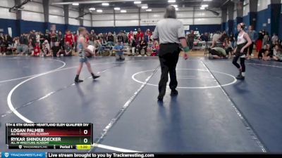95 lbs Cons. Round 3 - Logan Palmer, All In Wrestling Academy vs Rykar Shindledecker, All In Wrestling Academy