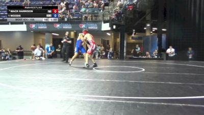 155 lbs Cons. Quarters - Mack Harrison, Frankton Wrestling Club vs 1 Woods, Big Game Wrestling Club