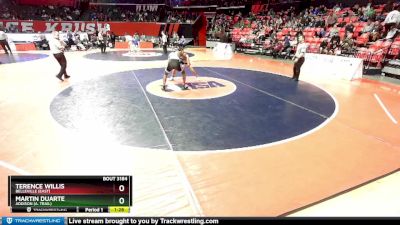 3A 157 lbs Cons. Round 1 - Terence Willis, Belleville (East) vs Martin Duarte, Addison (A. Trail)