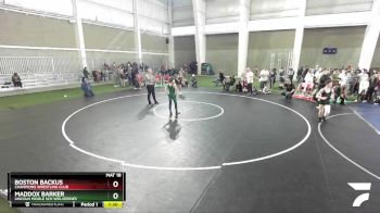 90 lbs Cons. Round 2 - Maddox Barker, Lincoln Middle Sch Wolverines vs Boston Backus, Champions Wrestling Club