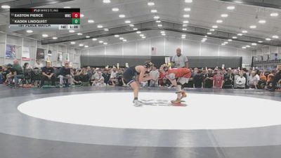 126 lbs 1st Place Match - Easton Pierce, Mustang Wrestling Club vs Kaden Lindquist