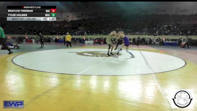 128 lbs Quarterfinal - Braylon Freeman, Bristow vs Tyler Holmes, Broken Arrow