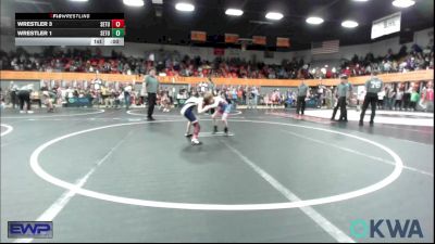 61 lbs Quarterfinal - Ruger Elizondo, Blue Devil Wrestling Club vs Wyatt Lancaster, Norman Grappling Club