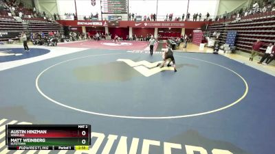 184 lbs Quarterfinal - Matt Weinberg, Kutztown vs Austin Hinzman, Wheeling