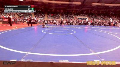 58 lbs Semifinal - Porter Flanery, Cowboy Wrestling Club vs Kai Burns, Minion Training Center
