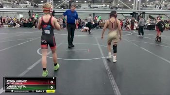 88 lbs Round 2 (4 Team) - Ayden Jimenez, Grit Mat Club vs Carter Votta, Headhunters