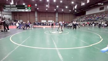 150 lbs 7th Place Match - Jaiden Oliver, Buford vs Rowdy Narron, St. Michael The Archangel