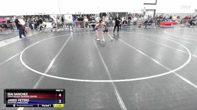 92 lbs Quarterfinal - Isai Sanchez, Team Nazar Training Center vs Jared Peters, Aviators Wrestling