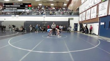 95 lbs Cons. Semi - Braxton Bean, East Idaho Elite Wrestling Club vs River Fitzsimmons, Fighting Squirrels Wrestling Club