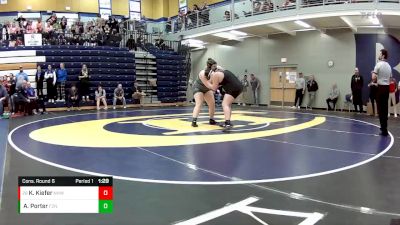 235 lbs. Cons. Round 6 - Katelyn Kiefer, Northwest vs Abby Porter, Ft. Zumwalt North