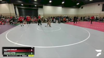 54-55 lbs Round 1 - Edison Cutts, Fitness Fight Factory Wrestling Club vs Nathan Ensley, Texas