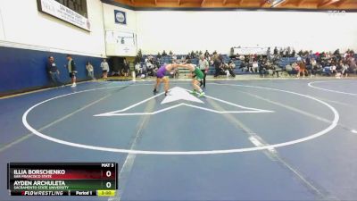 165 lbs Quarterfinal - Ayden Archuleta, Sacramento State University vs Illia Borschenko, San Francisco State