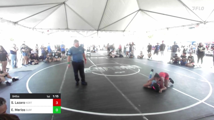 94 lbs Quarterfinal - Sophia Lazaro, Northview vs Emery Merlos ...