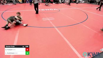 88 lbs Quarterfinal - Dax Folsom, Greater Heights Wrestling vs Luke Hutchison, Woodland Wrestling Club